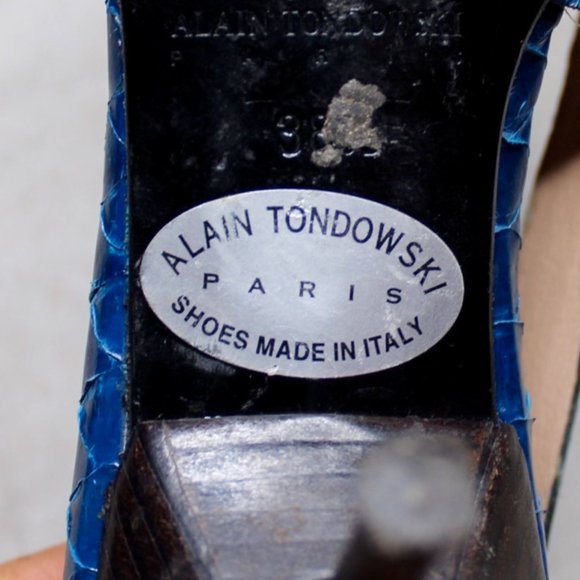 Alain Tondowski Heals- Blue Snakeskin - Picture 5 of 9